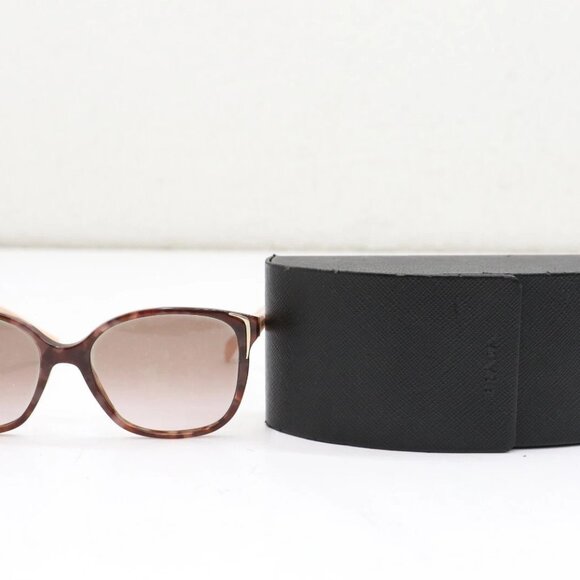 Prada Women's SPR01O 55 17 UE0-0A6 Spotted Brown Pink/Brown Graidient Sunglasses - Picture 2 of 16